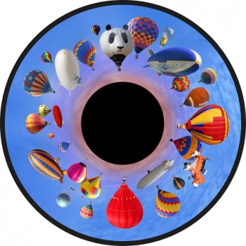 FESTIWAL BALONIKÓW  - Tarcze obrazkowe 6” do projektora Solar/AURA z silnikiem magnetycznym   