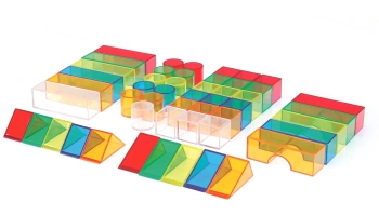 KOLOROWE KLOCKI KONSTRUKCYJNE  - 50 szt.