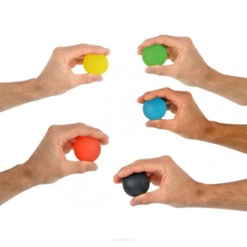 SQUEEZE BALL PIŁKA DO ĆWICZEŃ DŁONI- żółta  - bardzo miękka