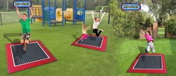 Trampolina ziemna - 150x200x40 cm.