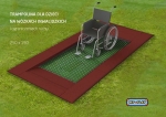 Trampolina ziemna -  INTEGRACYJNA (INCLUSIVE) - 150 x 250 cm.