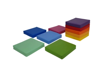Zestaw klocków piankowych - Poduszki kwadratowe 35x35cm - 10 szt.