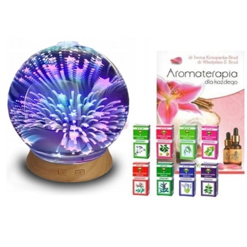 Zestaw do Aromaterapii - emiter + 10 olejków