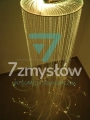 Baldachim światłowodowy Ø100 cm – plafon i zwisające pasma