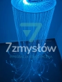 Okrągły baldachim światłowodowy – niebieskie podświetlenie