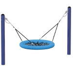 PLAC ZABAW - Huśtawka na słupach Bocianie gniazdo