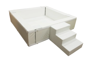 SUCHU BASEN- składany - 150 x 150 x 50 cm. + schody + zjazd 