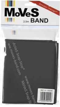 MOVES BAND TAŚMA DO ĆWICZEŃ 2,5 M - czarna  -specjalnie  mocna   