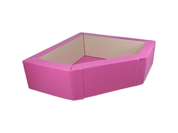 Basen narożny 2 x 2 m z ekoskóry, wysokość 60 cm