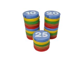 Piankowe poduszki do siedzenia, Cyferki 1-25