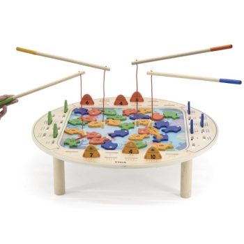 Drewniana Gra Łowienie Rybek 