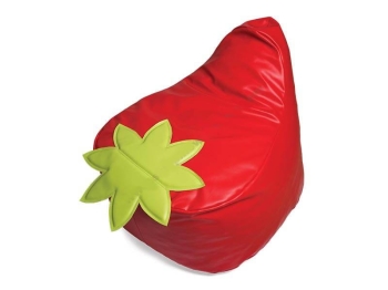 Poducha - pufa z granulatem - TRUSKAWKA