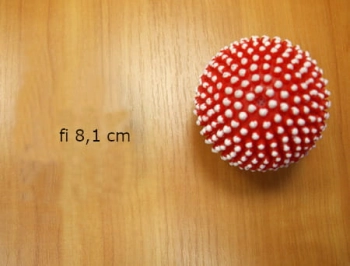 PIŁKA JEŻ - PISZCZEK FI 8,1 CM - zestaw 4 szt.