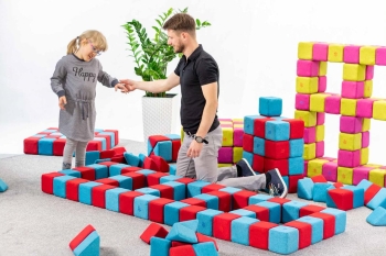 Miękkie klocki magnetyczne - zestaw BASIC- 100/2