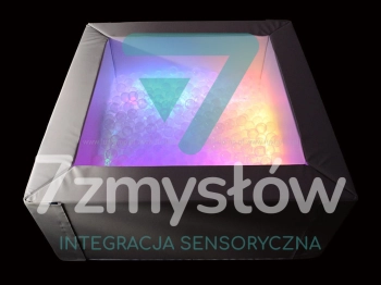 BASEN 200x200x60 cm Z PIŁECZKAMI Z PODŚWIETLENIEM RGBWW