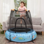 Pompowana trampolina dla dzieci z siatką Nufino 120 cm