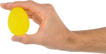 SQUEEZE EGG JAJKO DO ĆWICZEŃ DŁONI  żółte - bardzo miękkie
