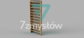 Drabinka z lustrem STRATO-02 200 × 80 cm – widok konstrukcji
