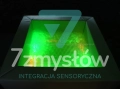 Basen sensoryczny RGBWW 150 × 150 × 60 cm – zielone podświetlenie piłeczek