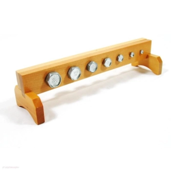Śruby i nakrętki - Zestaw A - Pomoce Montessori 