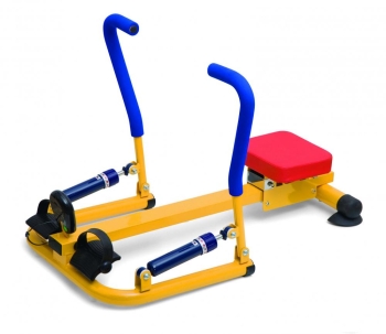 Wioślarz. Przyrząd do ćwiczeń rehabilitacyjnych dla dzieci