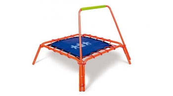 Trampolina z poręczą - dla dzieci