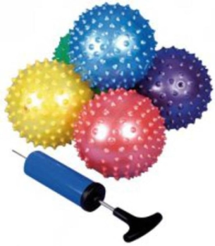 Zestaw 25 piłek do masażu + pompka