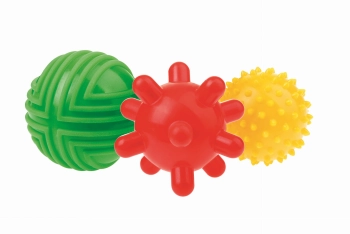 Zestaw 3 piłeczek sensorycznych - masaż