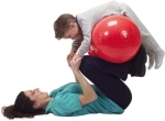 FASOLKA REHABILITACYJNA PHYSIO ROLL  40 x 65 cm - czerwona 