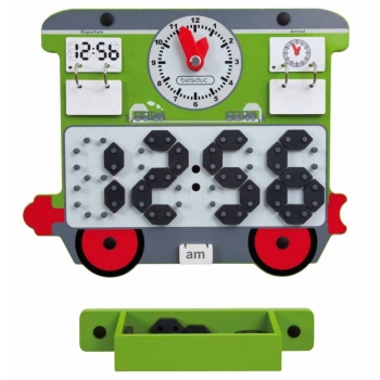 Tablica ścienna - Wagonik z zegarem