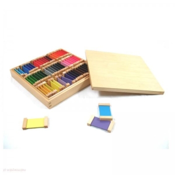Kolorowe  Tabliczki  - 63 szt 9 Kolorów  - Montessori 