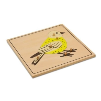 Puzzle drewniane- Ptak - pomoce Montessori    